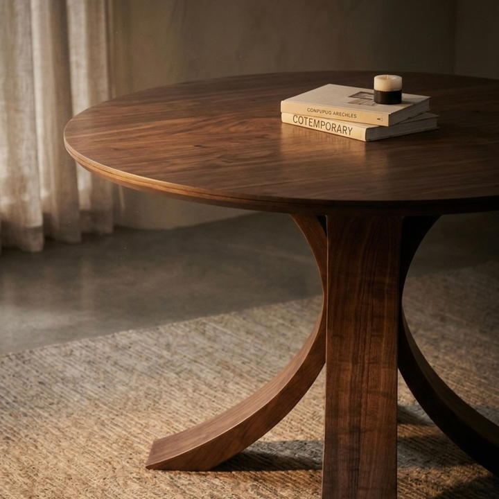 Samah – Solid Teak 4 Seater Round Dining Set