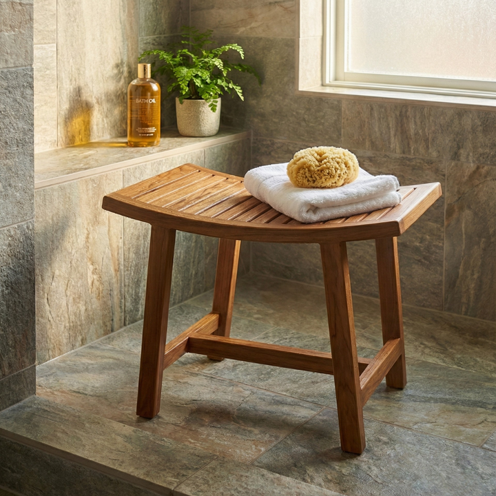 Sahaara Teak Accent Stool