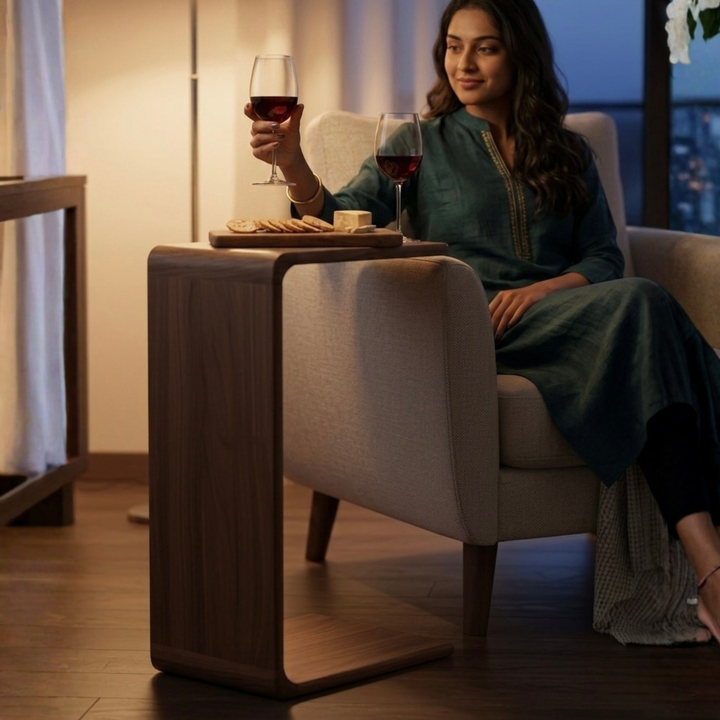 CurveLine Teak C-Table