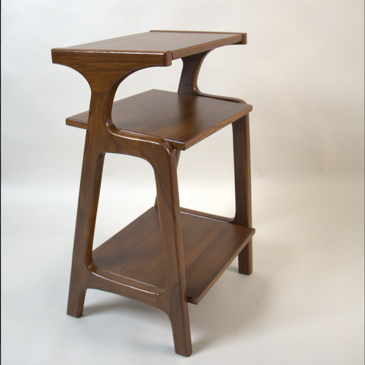 Trika – Teak Wood 3-Tier Side Table